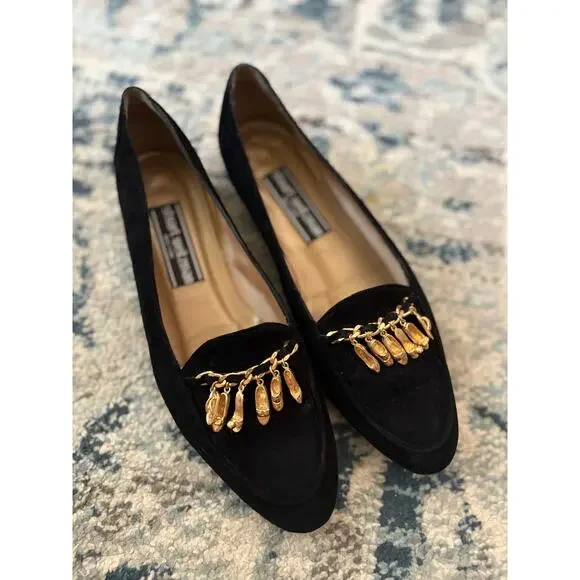 Vintage Stuart Weitzman New York Suede Loafers - Picture 1 of 7